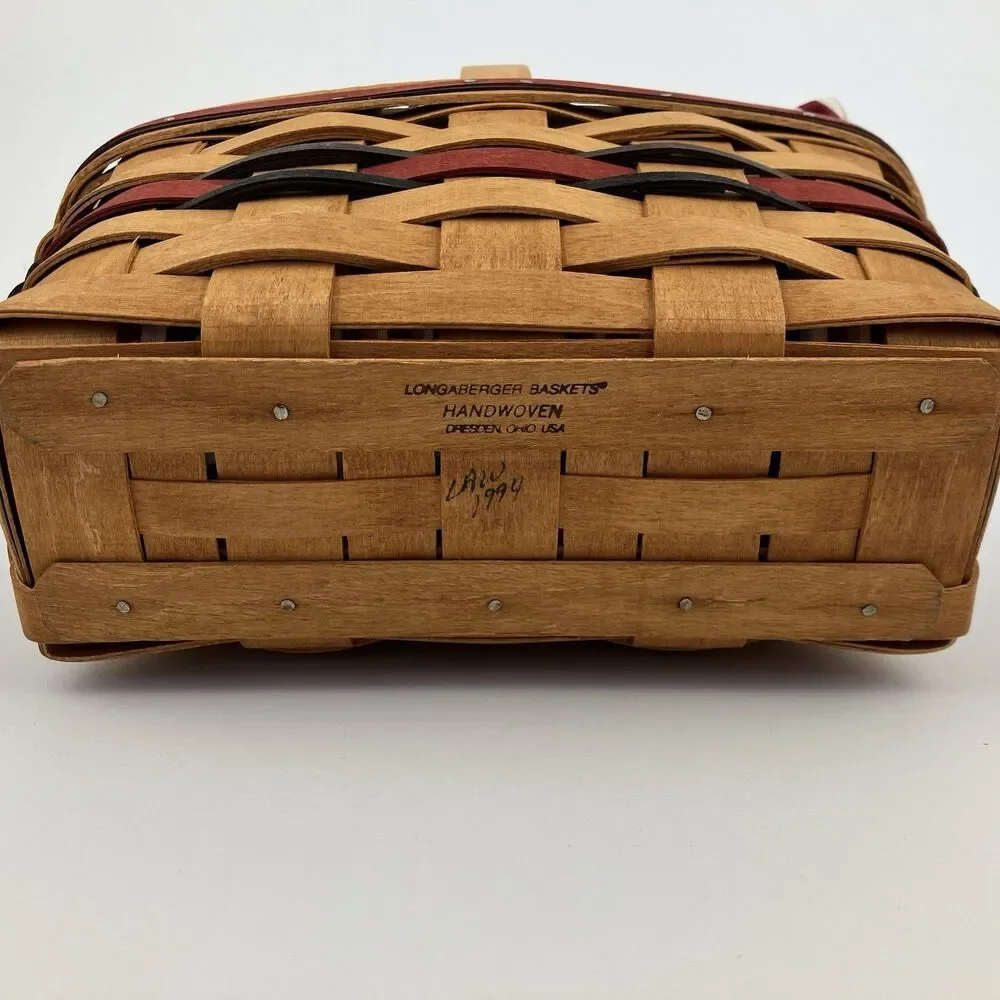 Longaberger 1994 Candle Basket All American | /w Liner 9.5